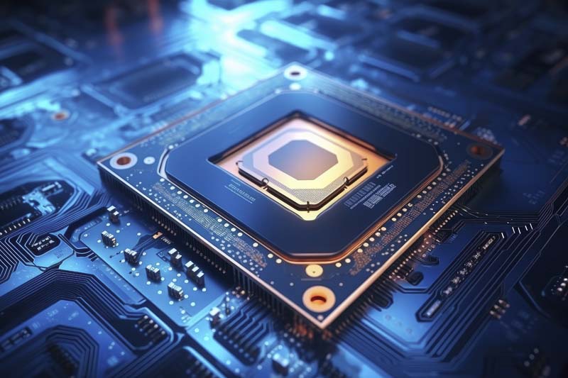 عکس cpu با مدار سرمه ای