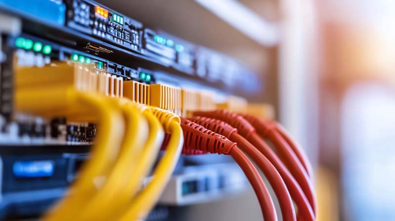  عکس با کیفیت کابل های متصل به سرور
