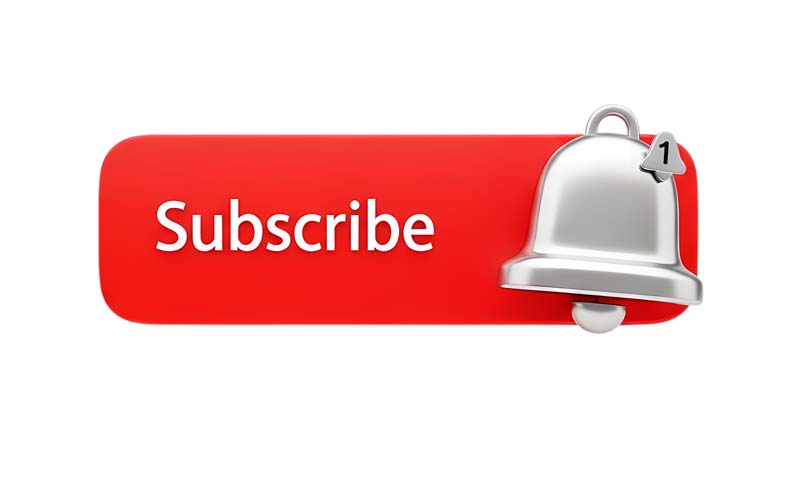 دانلود آیکون سابسکرایب با زنگوله نقره ای