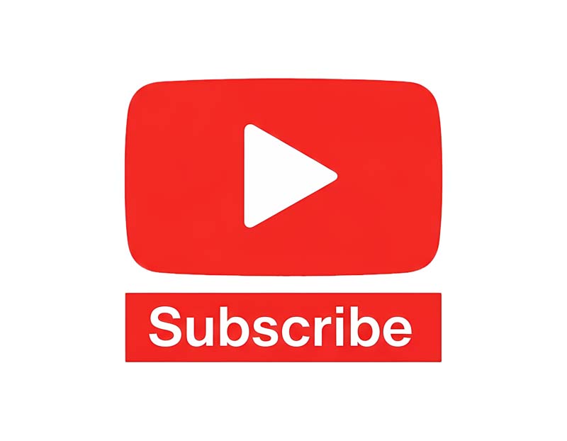 دانلود آیکون سابسکرایب با نشان یوتیوب