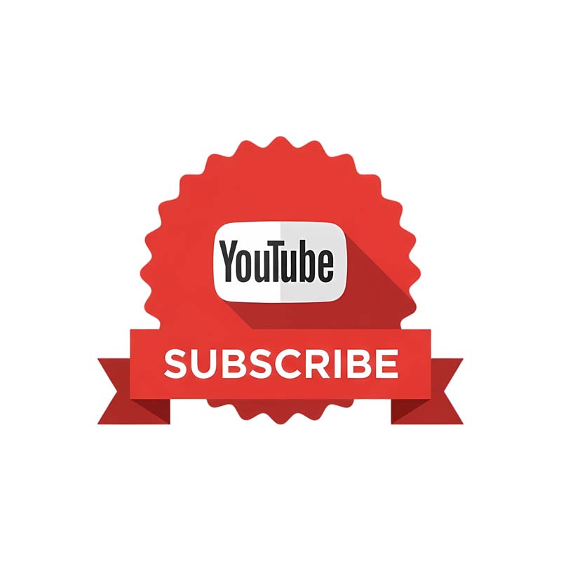 دانلود آیکون یوتیوب با سابسکرایب