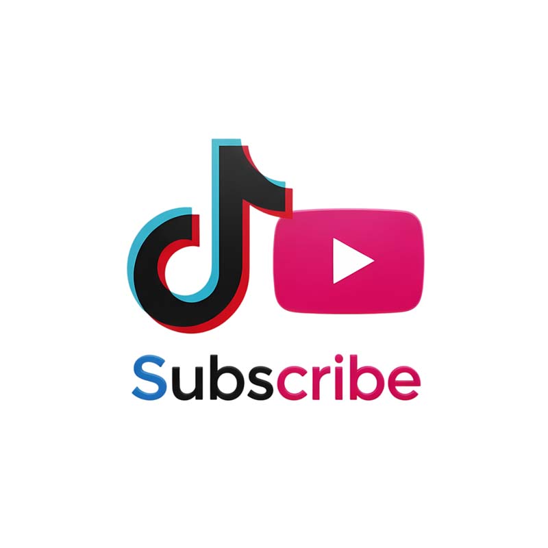 دانلود آیکون سابسکرایب یوتیوب و تیک تاک