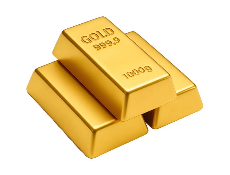 دانلود طرح باکیفیت سه عدد شمش طلا