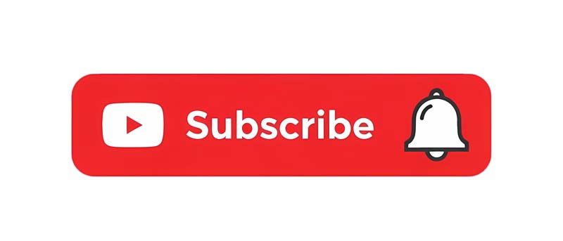 دانلود آیکون سابسکرایب یوتیوب افقی
