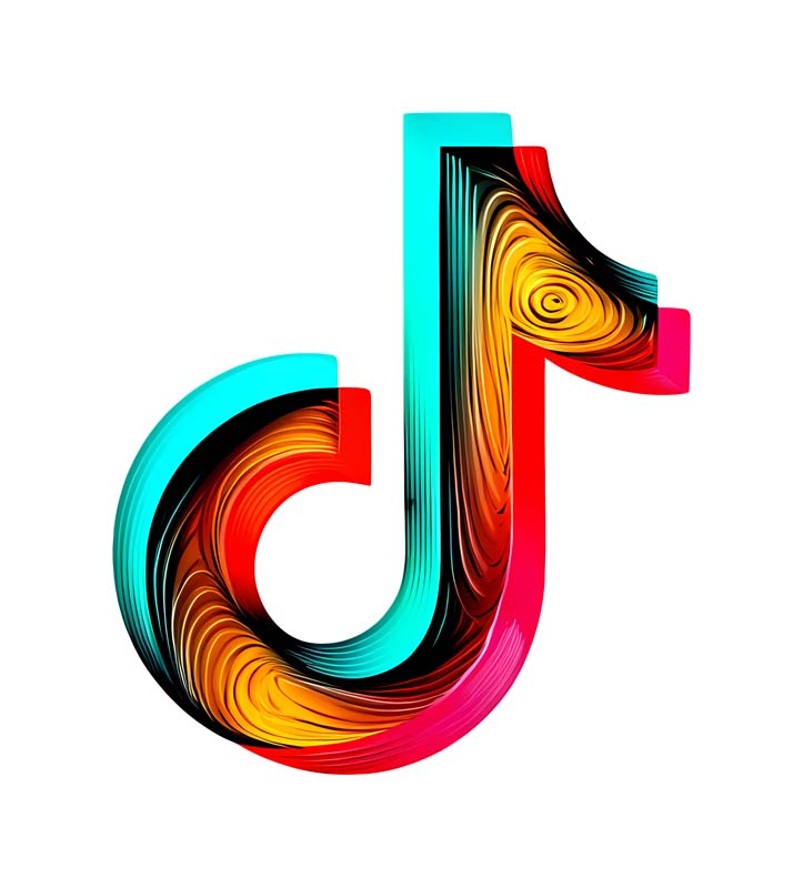 دانلود آیکون برنامه تیک تاک سه رنگ