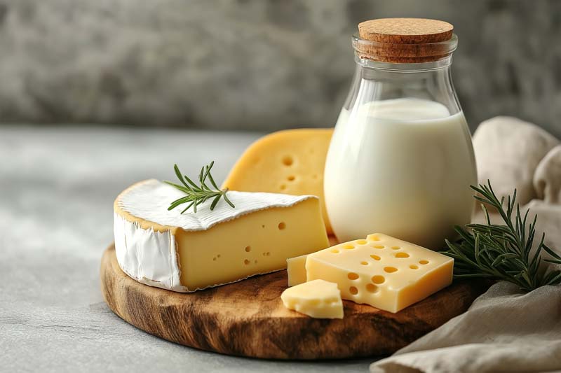 عکس زیبا از قالب پنیر و سبزی