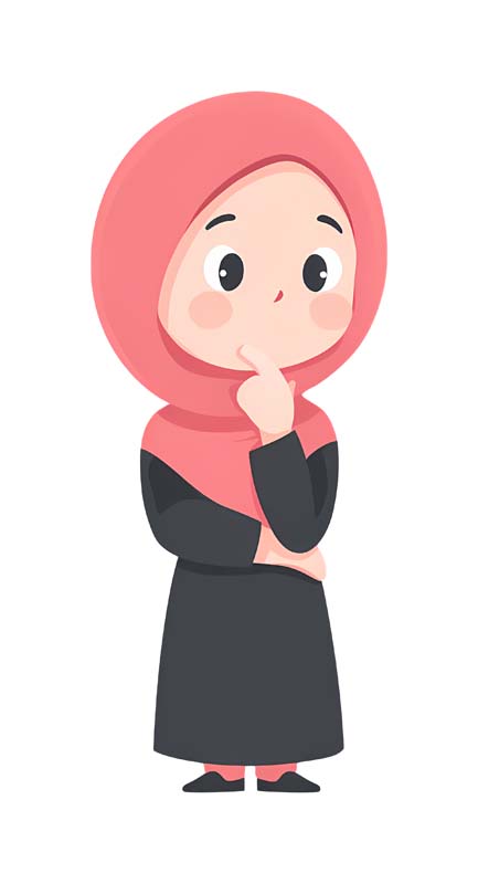 دانلود طرح زیبای گرافیکی خانم باحجاب با لباس مشکی