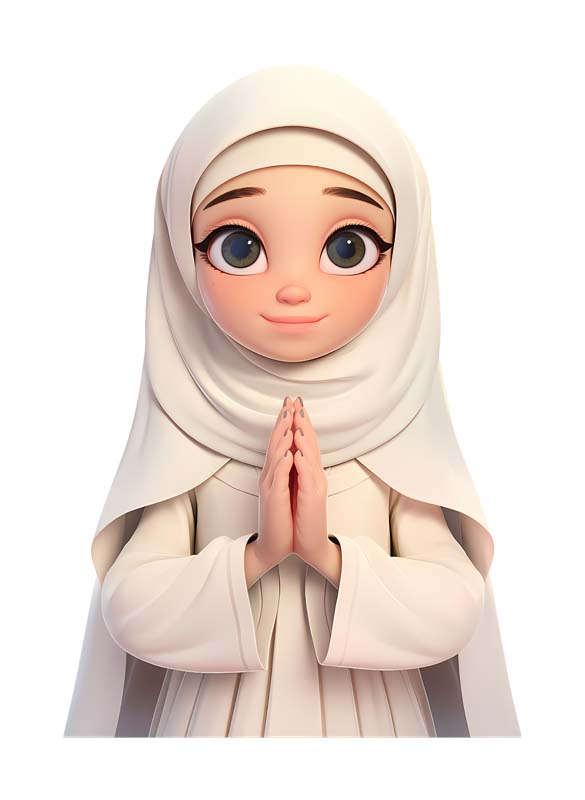 دانلود طرح زیبای گرافیکی زن مسلمان