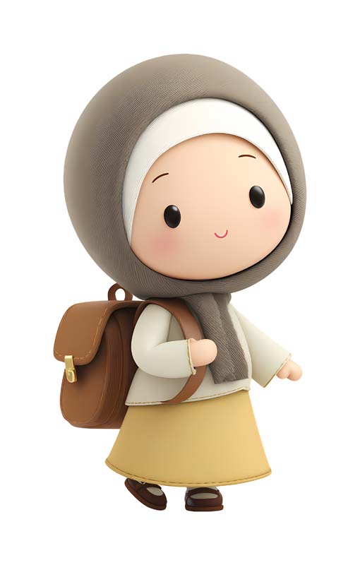 دانلود طرح زیبای گرافیکی دختر دانش آموز
