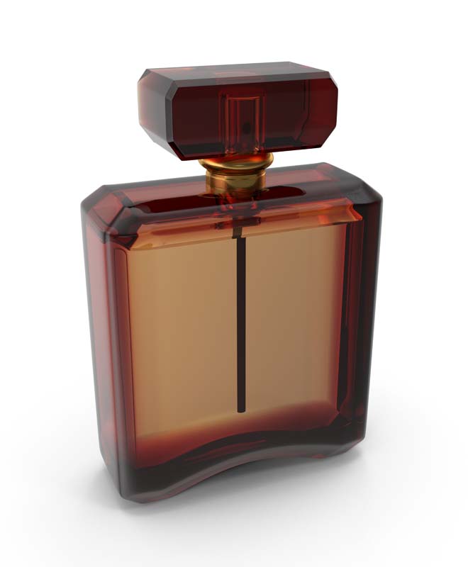 طرح دوربری شده ادکلن شیشه ای