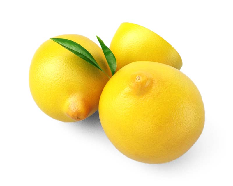طرح دوربری شده از سه عدد لیمو