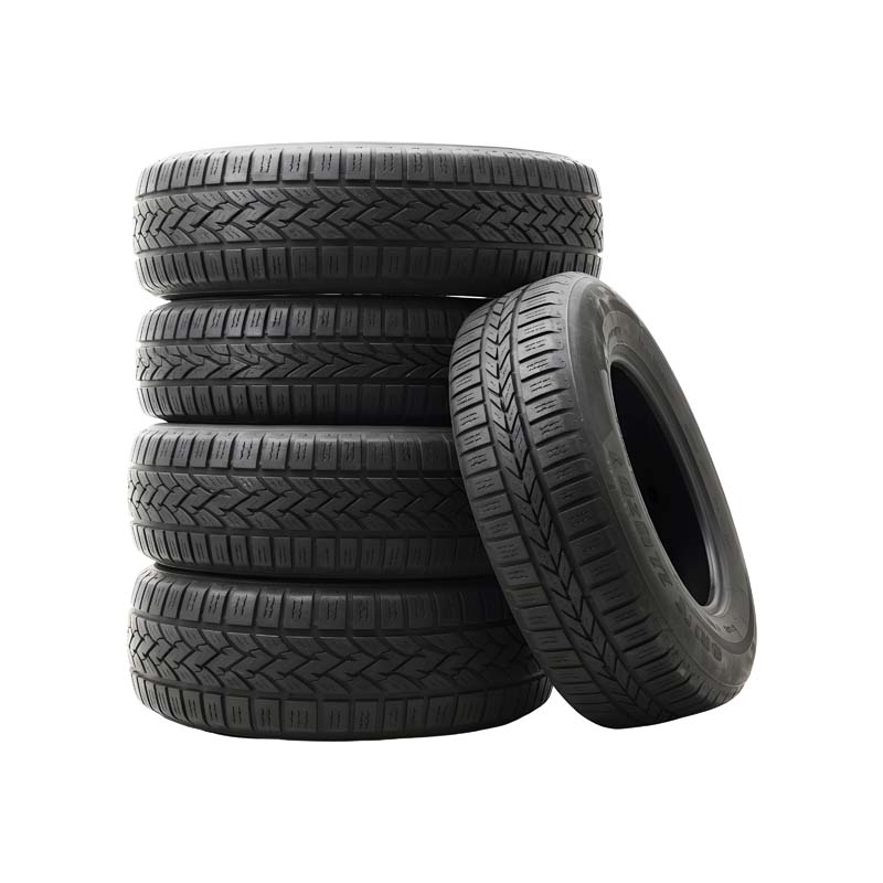 طرح دوربری شده از پنج حلقه تایر خودرو سبک