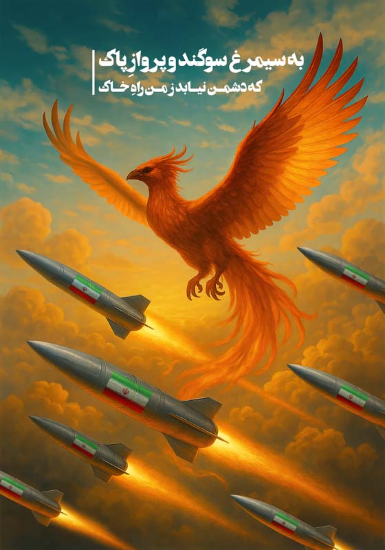 دانلود طرح بنر موشک و سیمرغ