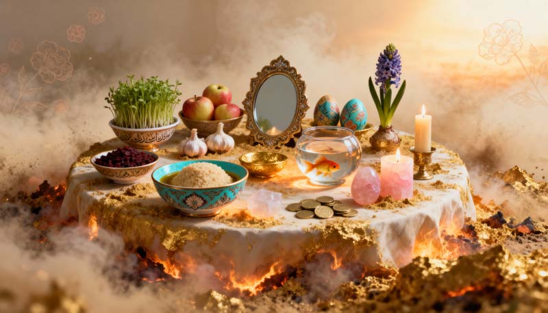 عکس سفره هفت سین سال نو لوکس