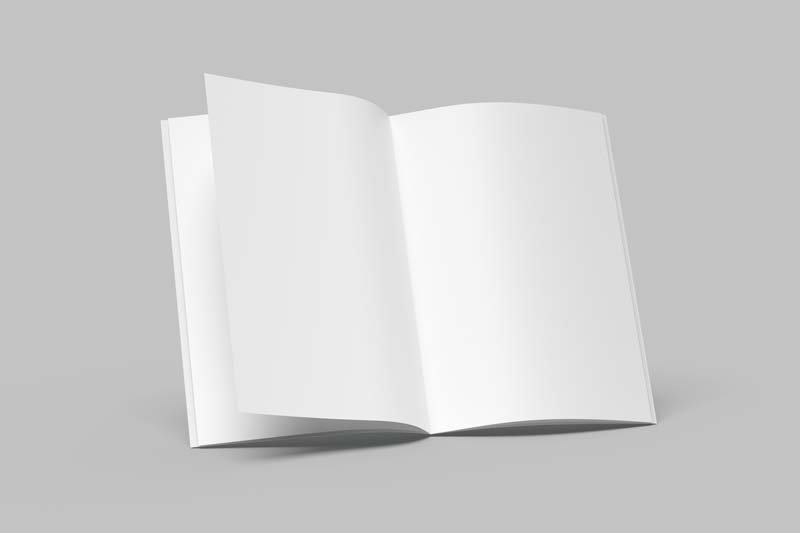 تصویر لارج فرمت از کتاب خالی