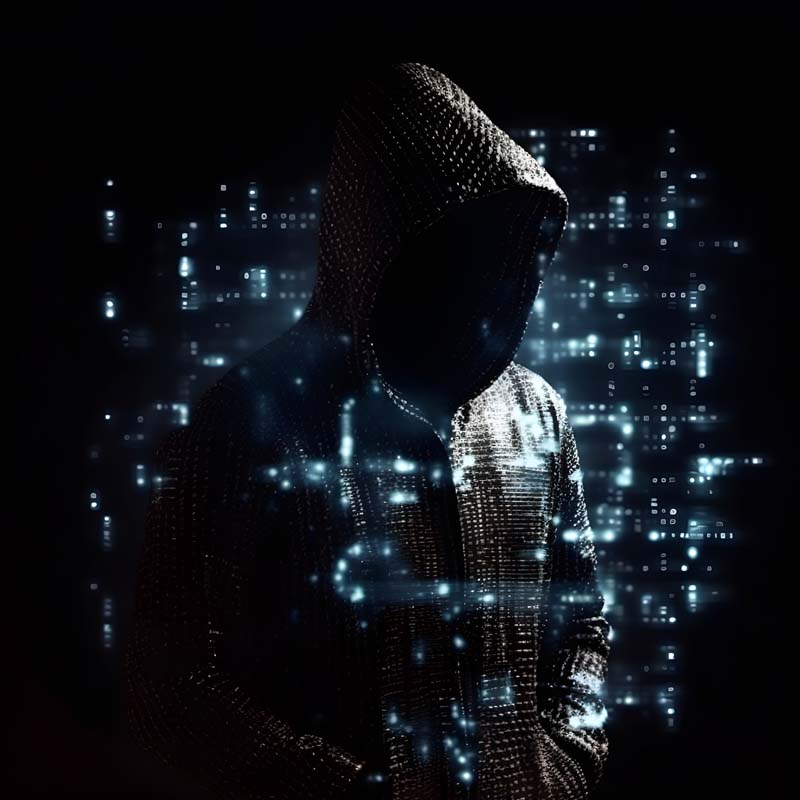 دانلود تصویر با کیفیت هکر در سایه