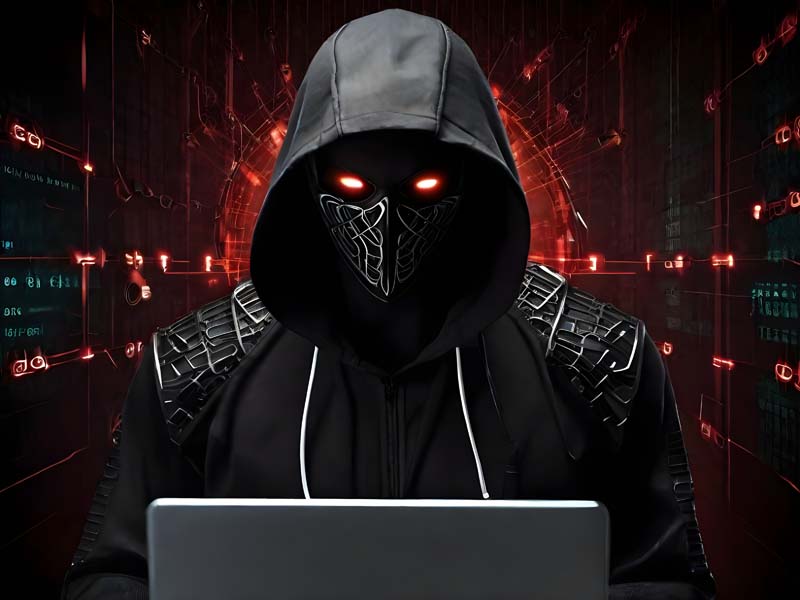 دانلود تصویر با کیفیت هکر با چشم قرمز