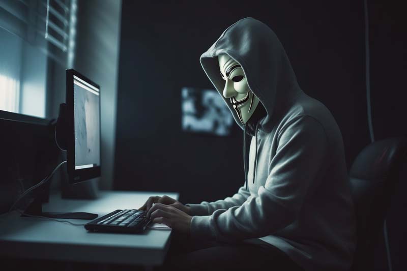 دانلود تصویر با کیفیت هکر حرفه ای مخفی پشت سیستم