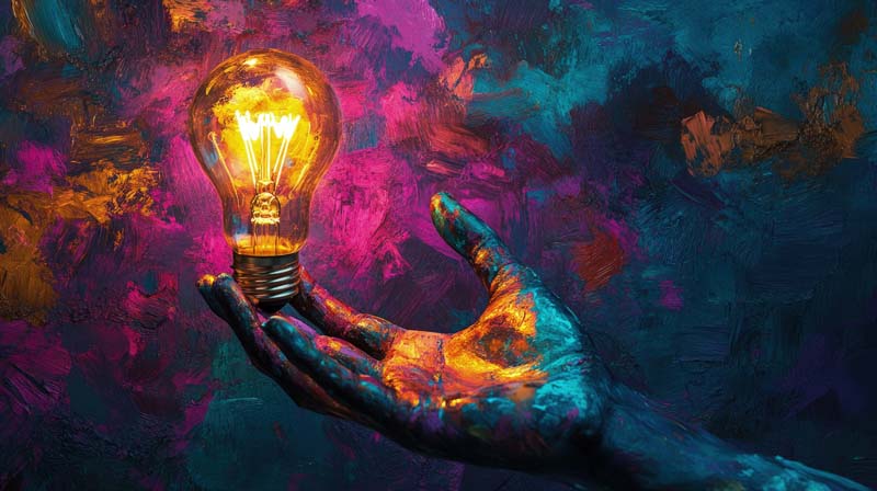 تصویر هنری ایده پردازی