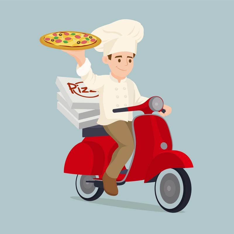 دانلود طرح لایه باز تحویل پیتزا