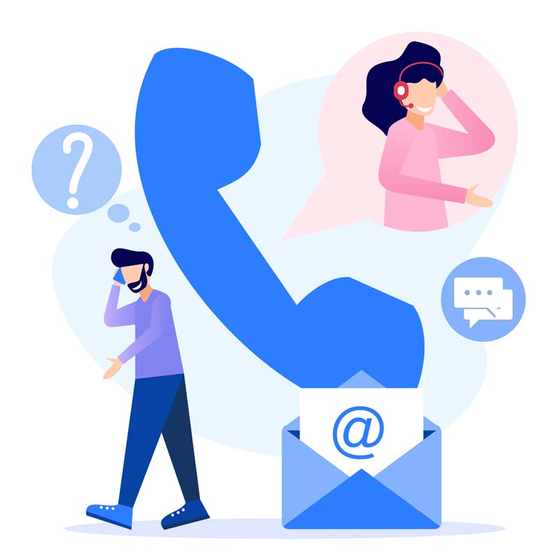 دانلود وکتور مفهومی پشتیبان آنلاین
