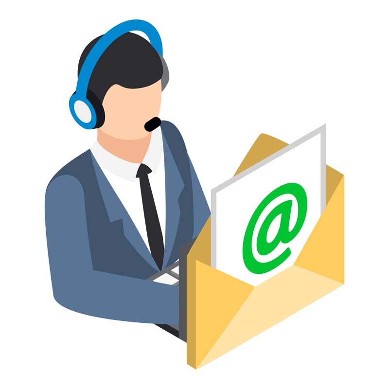 طرح وکتور مفهومی پشتیبانی اینترنتی
