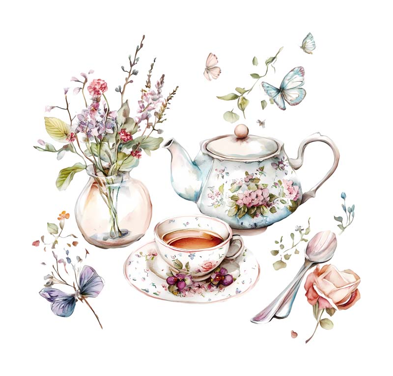 دانلود طرح قوری و چای