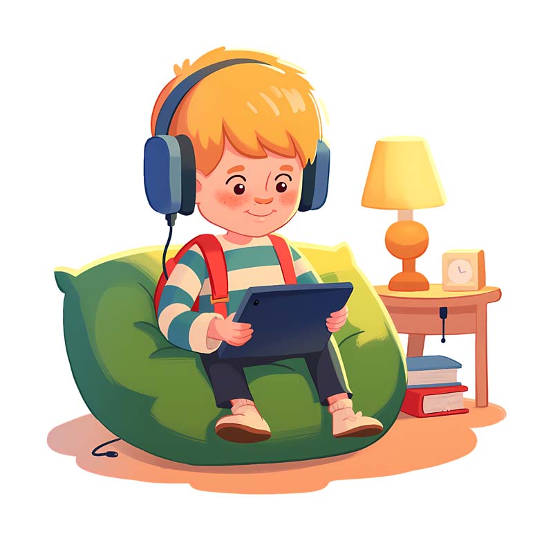 دانلود طرح پسرک در حال چت تصویری