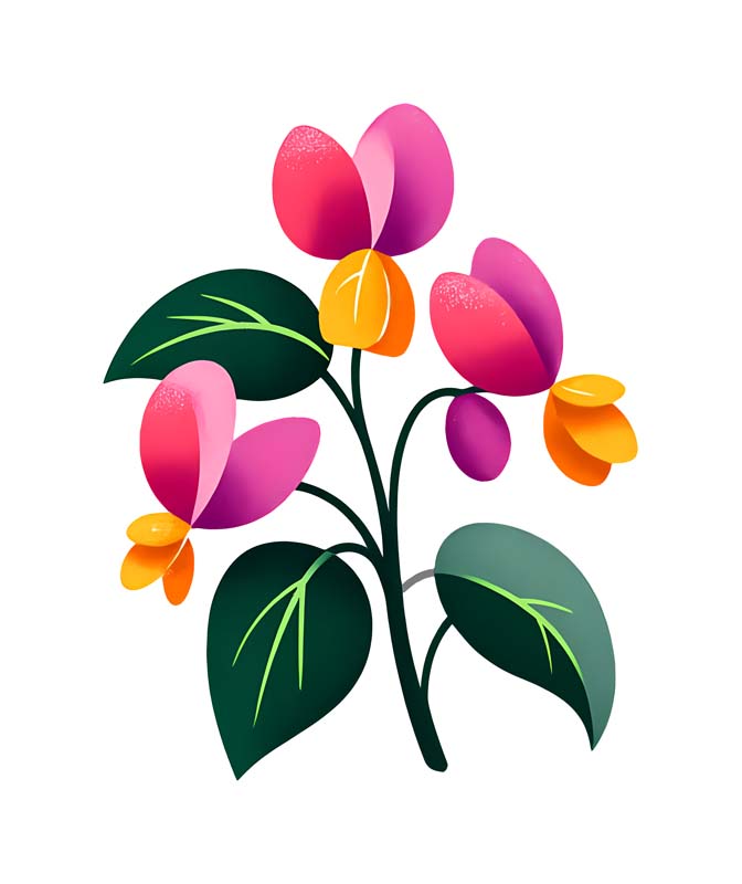 دانلود طرح شاخه گل کاغذی