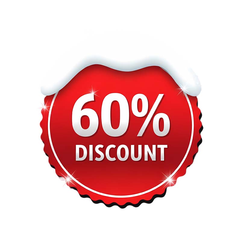 دانلود طرح اتیکت تخفیف زمستانه 60 درصد دایره