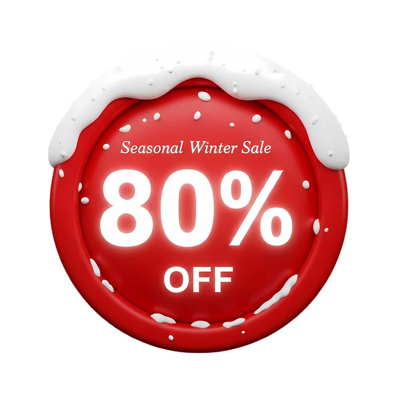 دانلود طرح اتیکت تخفیف زمستانه 80 درصد دایره