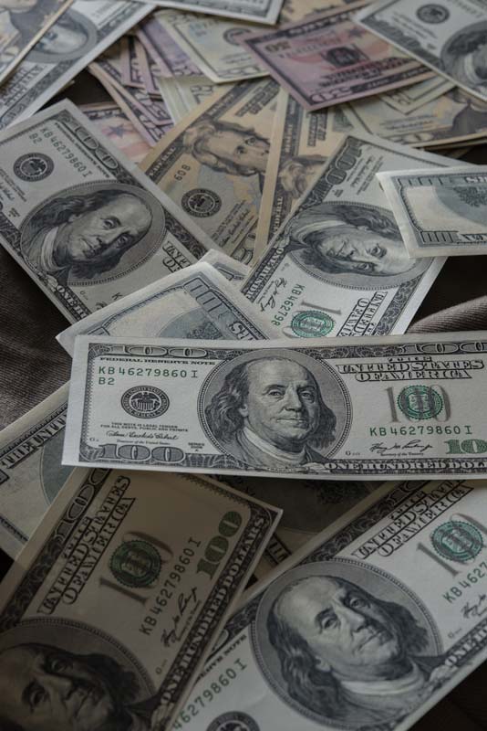 دانلود عکس با کیفیت دلار ها روی هم