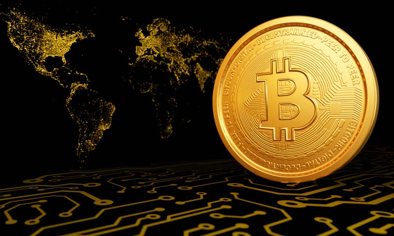دانلود عکس با کیفیت بیت کوین و نقشه