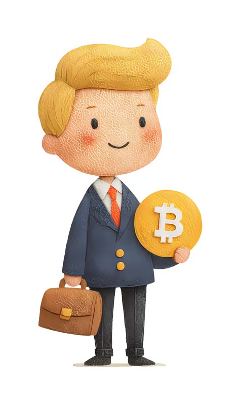 دانلود طرح مرد جوان با بیت کوین و کیف