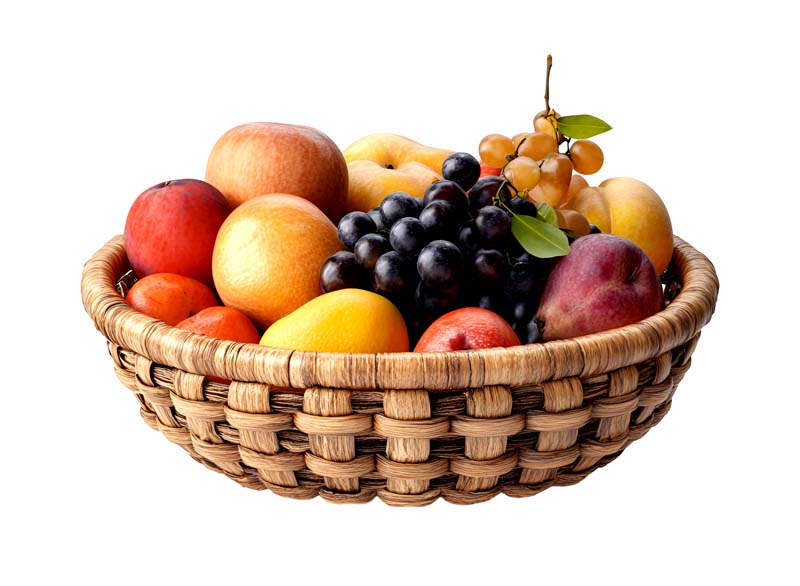 دانلود طرح سبد میوه حصیری