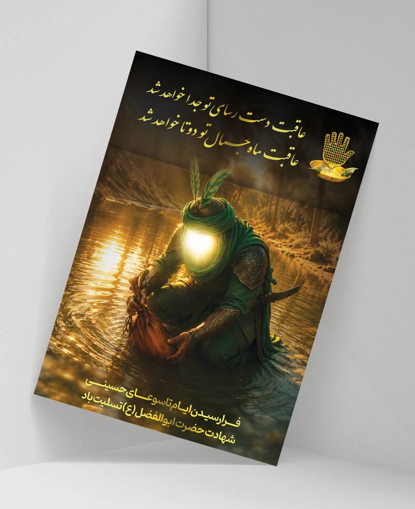 دانلود طرح لایه باز تسلیت شهادت حضرت ابوالفضل (ع) و  تاسوعای حسینی