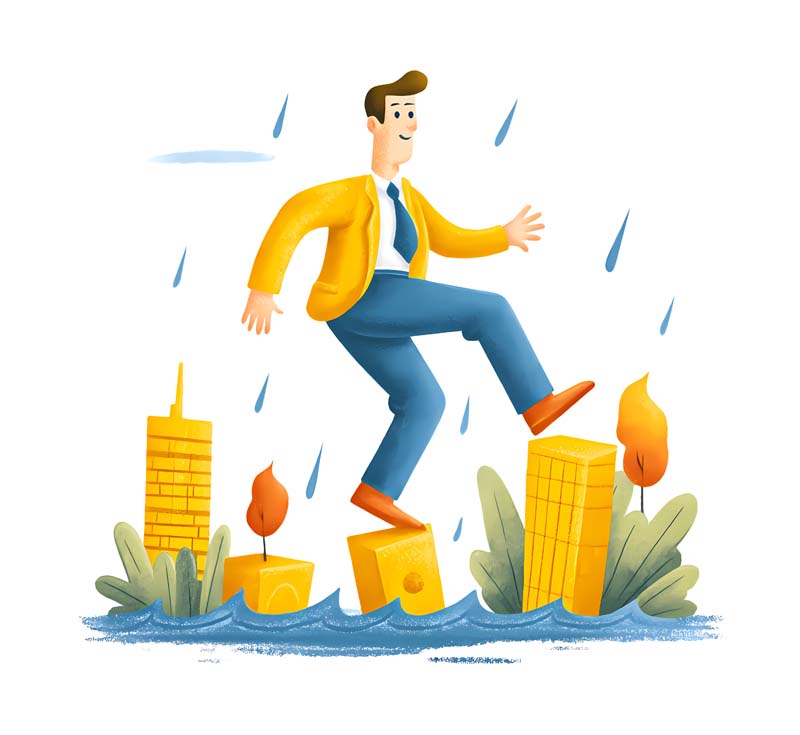 دانلود طرح آقای کارتونی زیر باران