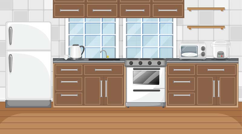 دانلود طرح لایه باز کابینت های قهوه ای