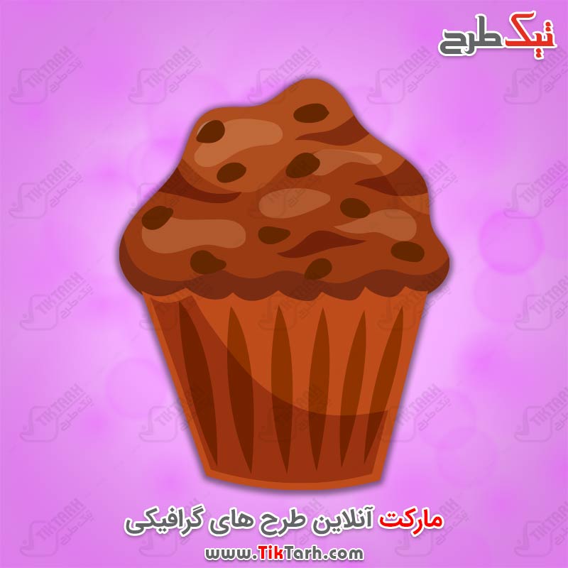 دانلود طرح کارتونی کیک کاکائویی