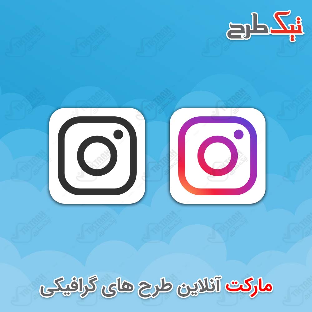دانلود مجموعه آیکون های اینستاگرام با پس زمینه سفید