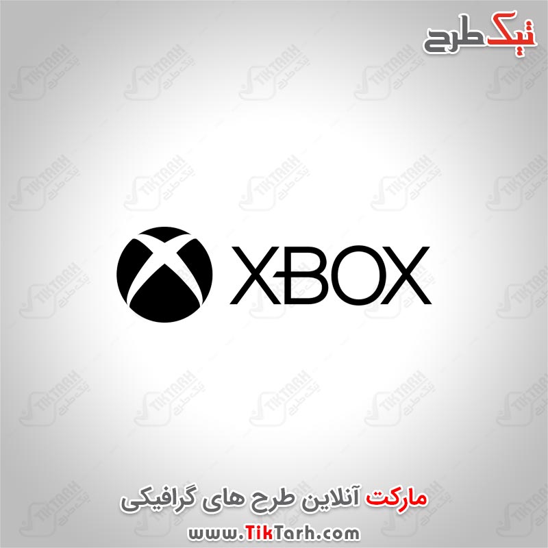 دانلود لوگوی سیاه سفید ایکس باکس