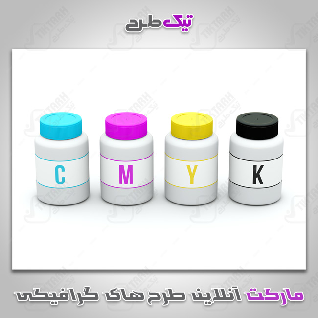 دانلود عکس پودر رنگهای CMYK