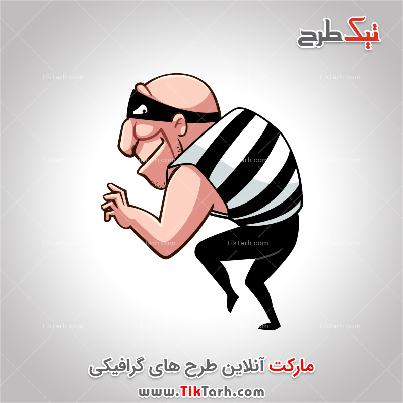 دانلود طرح کلیپ آرت دزد کارتونی
