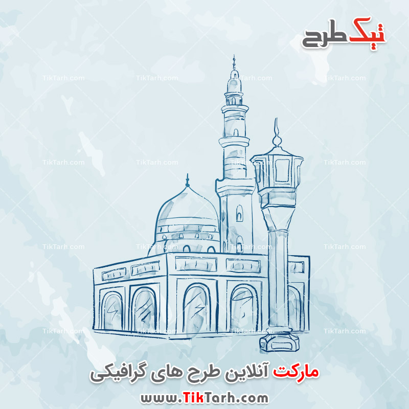 طرح آماده کلیپ آرت مذهبی مسجد نبی