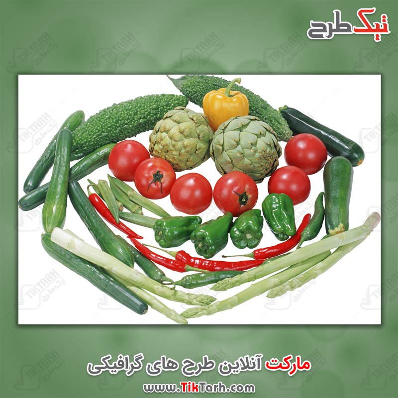 دانلود عکس با کیفیت خیار و گوجه و صیفی جات