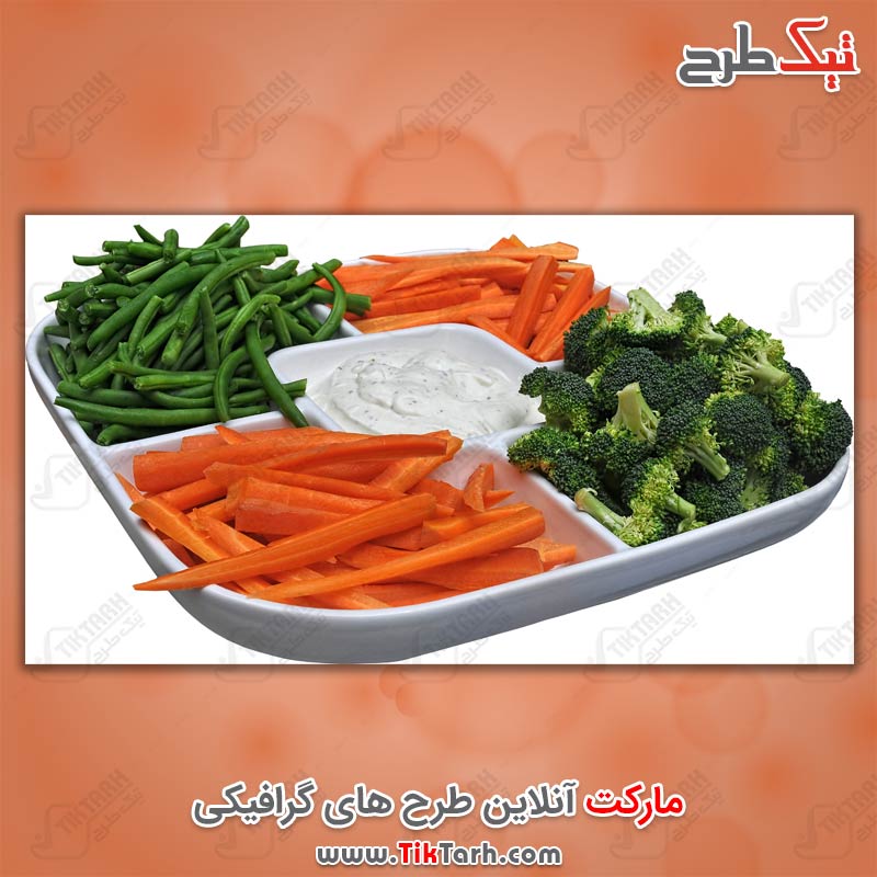 دانلود عکس با کیفیت بشقاب سبزیجات