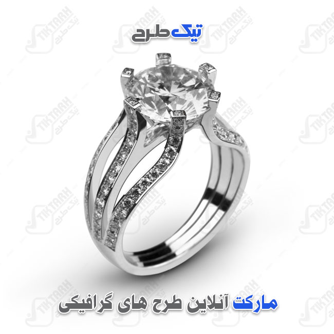 دانلود عکس با کیفیت انگشتر نقره ای
