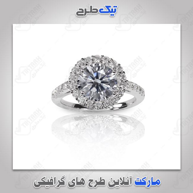 عکس لارج فرمت انگشتر نقره ای زیبا
