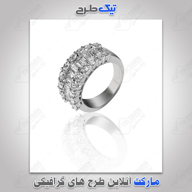 عکس لارج فرمت انگشتر نقره ای