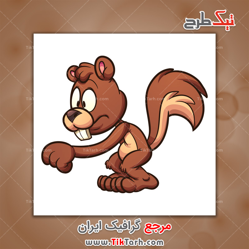 دانلود طرح لایه باز سنجاب کارتونی
